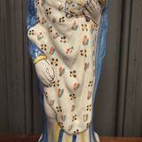 Virgin giving birth in 19th century earthenware St. Mary