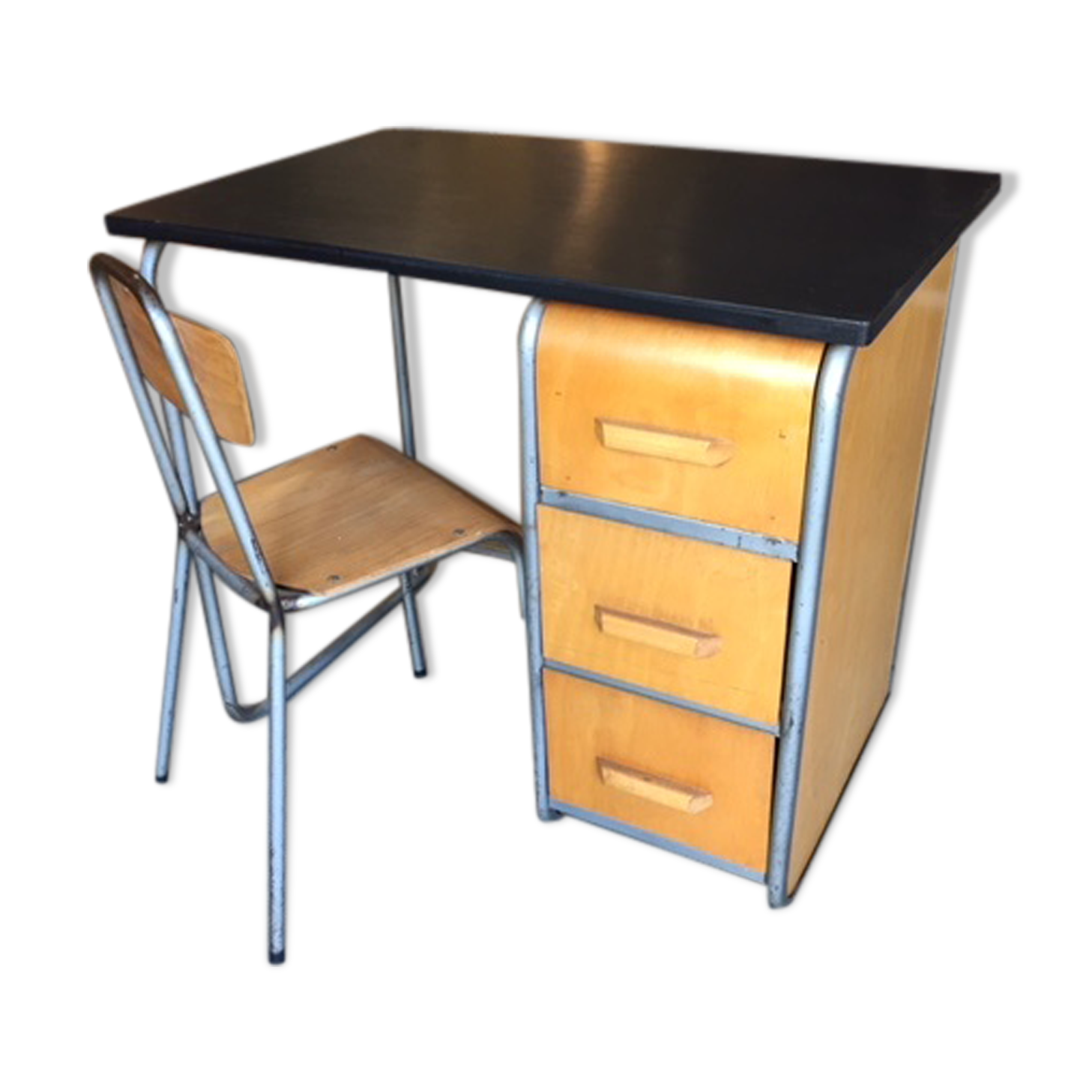 Bureau et sa chaise enfant vintage