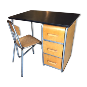 Bureau et sa chaise enfant vintage