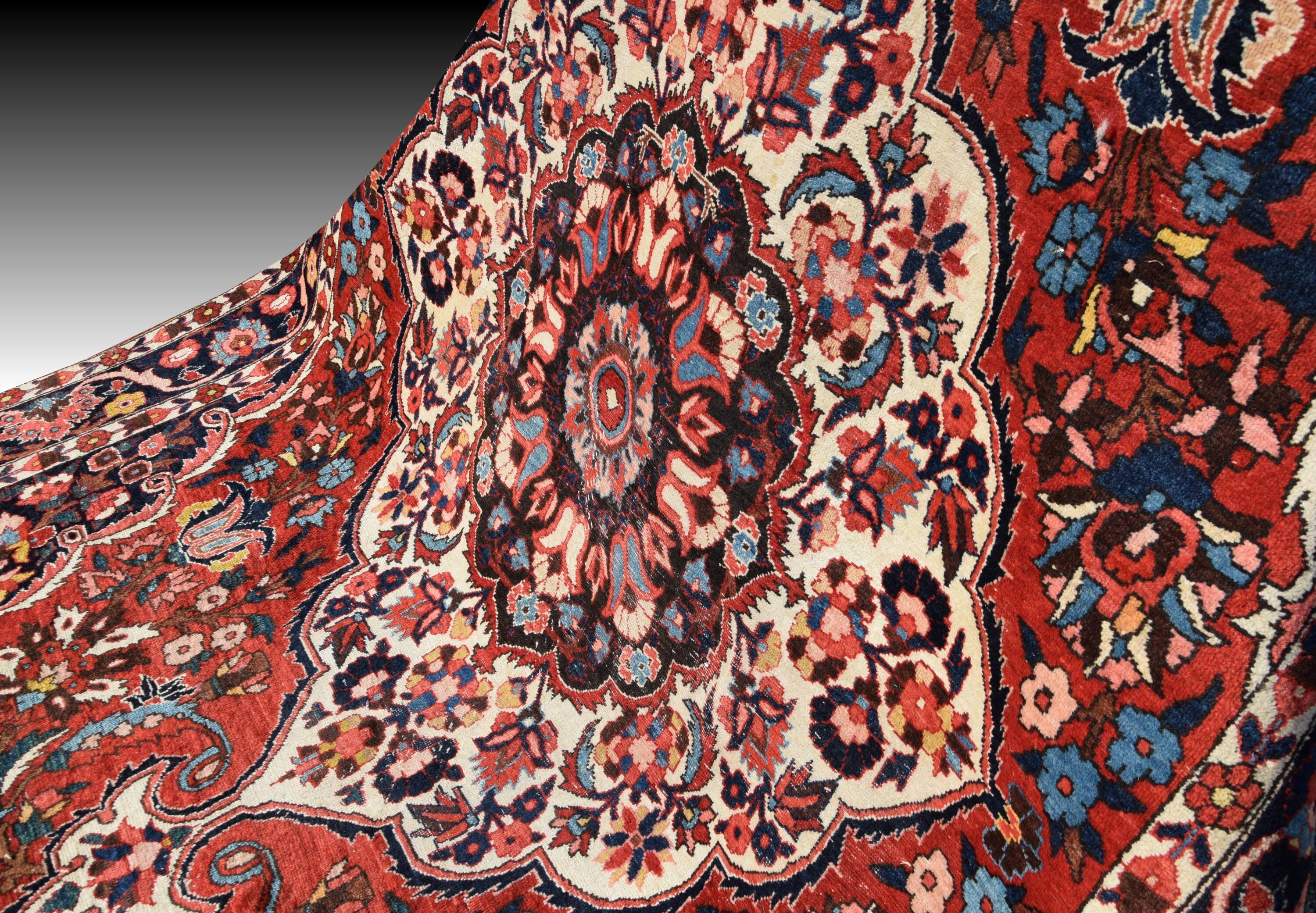 Persian Iran Saman Oriental Rug: 3.20 X 2.07 Meters - Made in