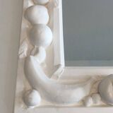Unique decorative plaster mirror with fruit decorations