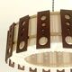 Suspension scandinave teck et tissu vers 1960