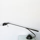Vintage balance lamp aluminor black lacquered metal