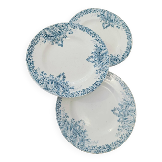 St Amand Lebacqz & Bouchart “Colombier” plates