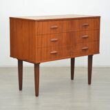 Commode à tiroirs mid-century en teck