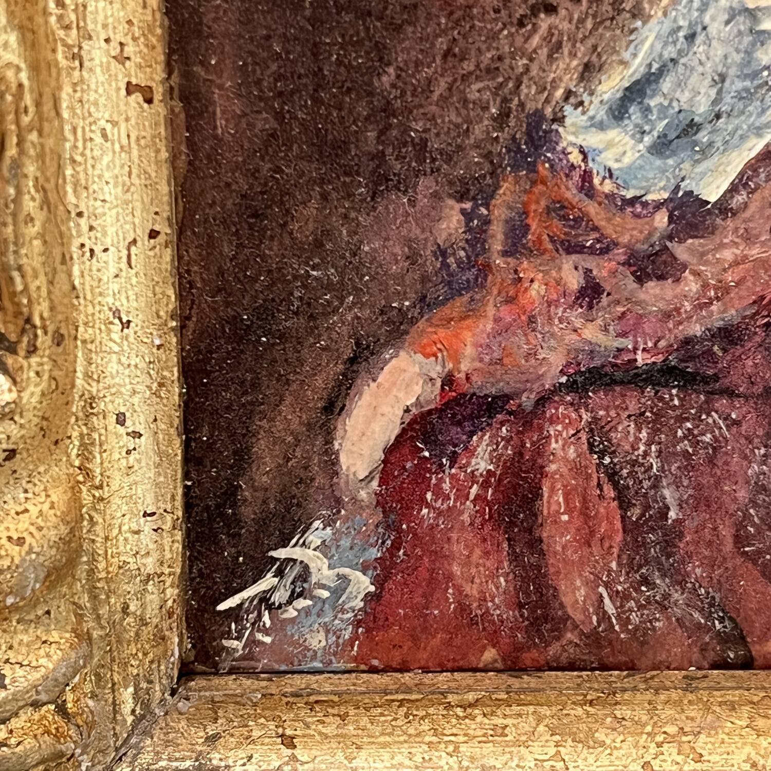 Table from the early 20th century "The Spanish Woman" signed JJB