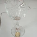 6 hand-cut crystal water glasses