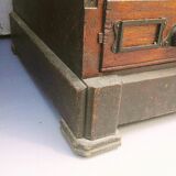 Administration trade cabinet 32 varnished wood drawers