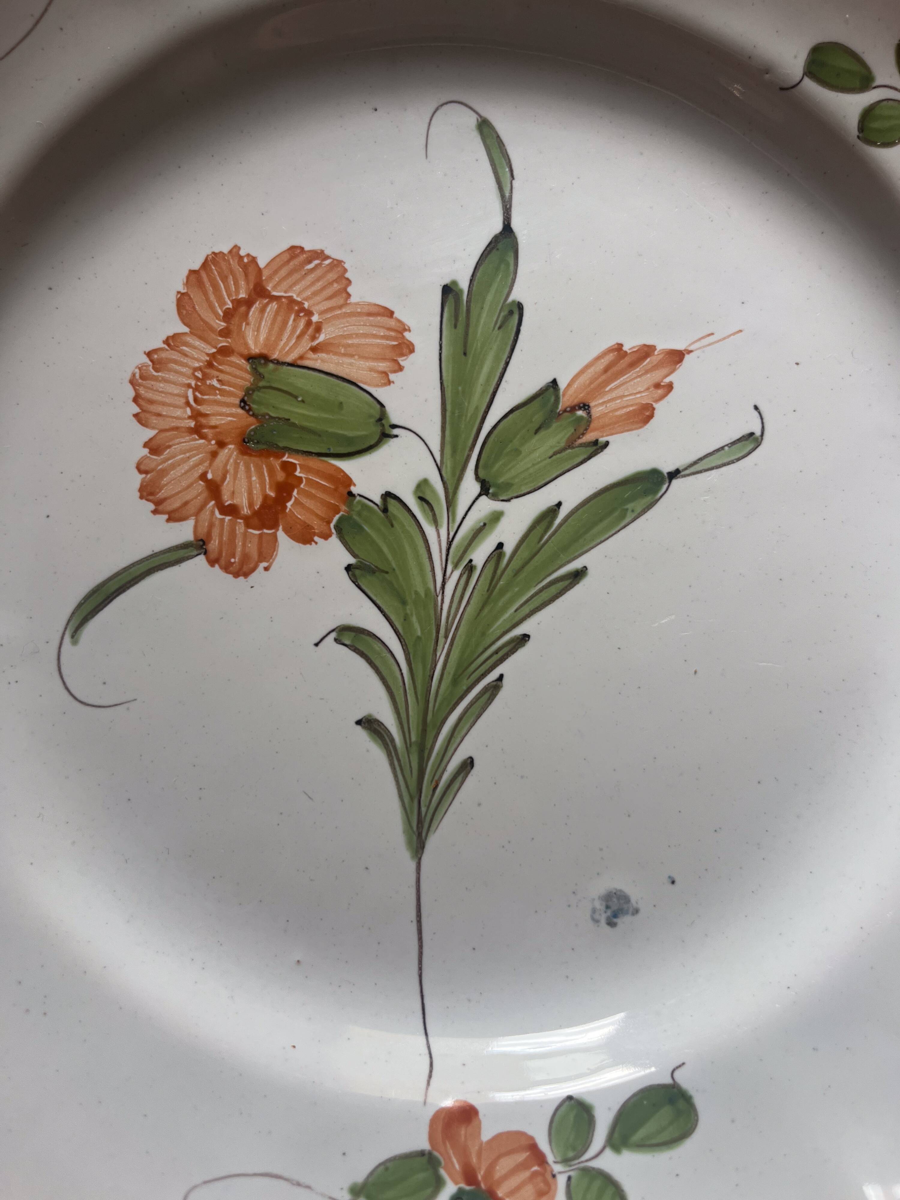 Earthenware plate Islette/Salvange France