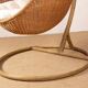 Danish armchair in woven rattan, with its metal stand, Nana Ditzel.