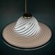 Swirling Murano glass pendant lamp, Italy, 1970s