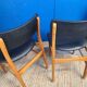 Scandinavian chair circa 1970 black skai