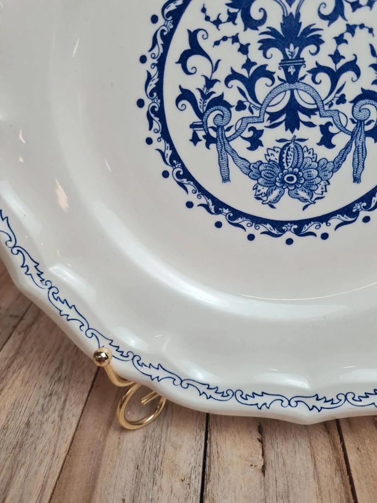 Flat plate Gien model Rouen blue – classic decor