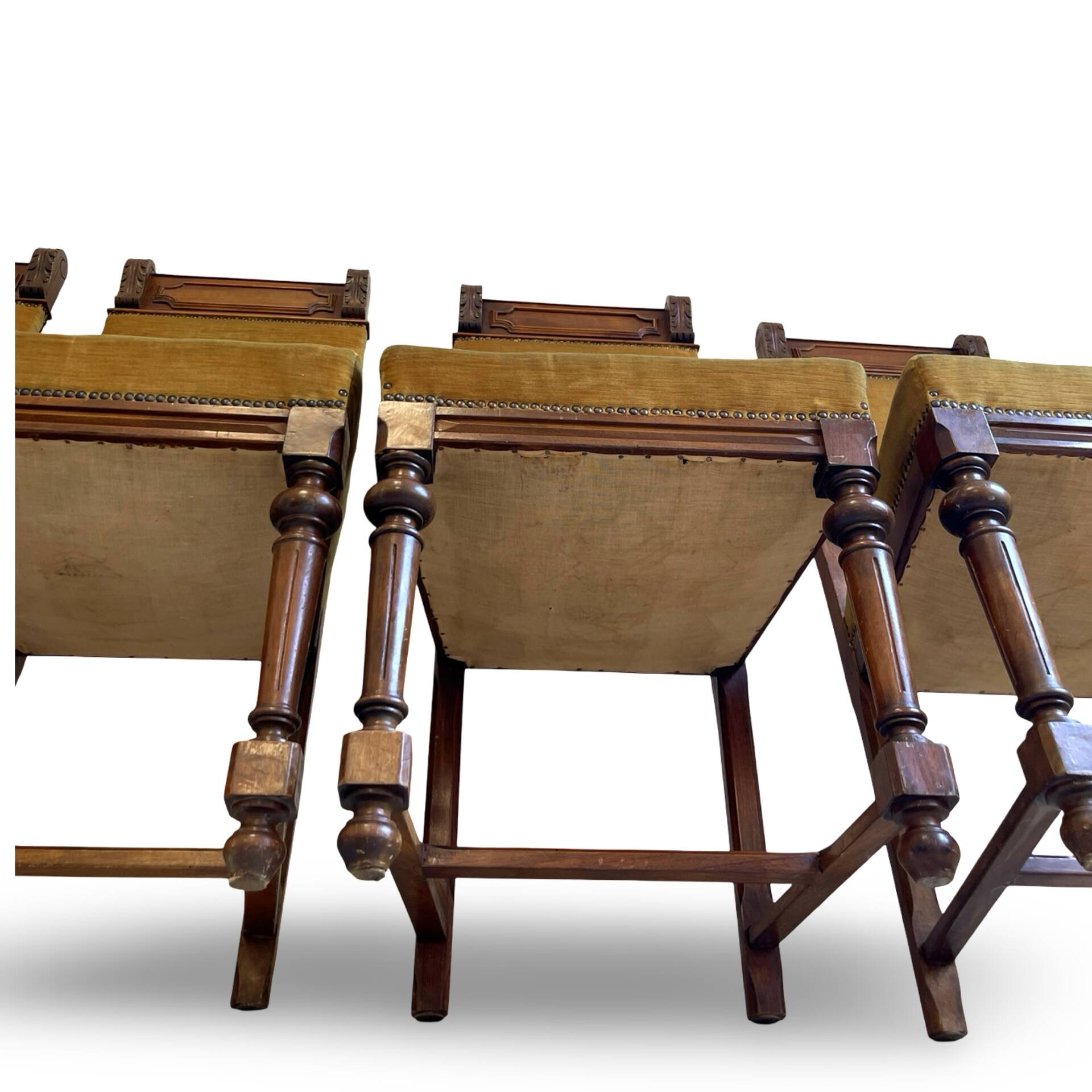 four Victorian dining chairs