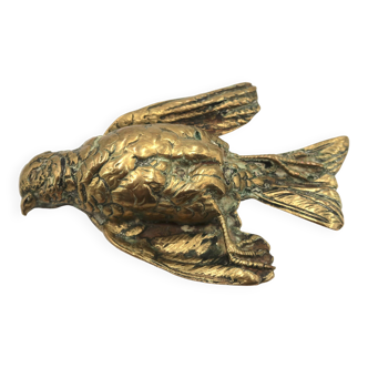 Art Deco bronze sculpture, injured bird, 1920s.