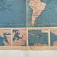 Vintage world map planisphere 1939