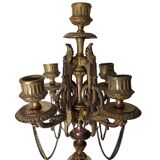 Pair of bronze candlesticks