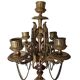 Paire de chandeliers en bronze