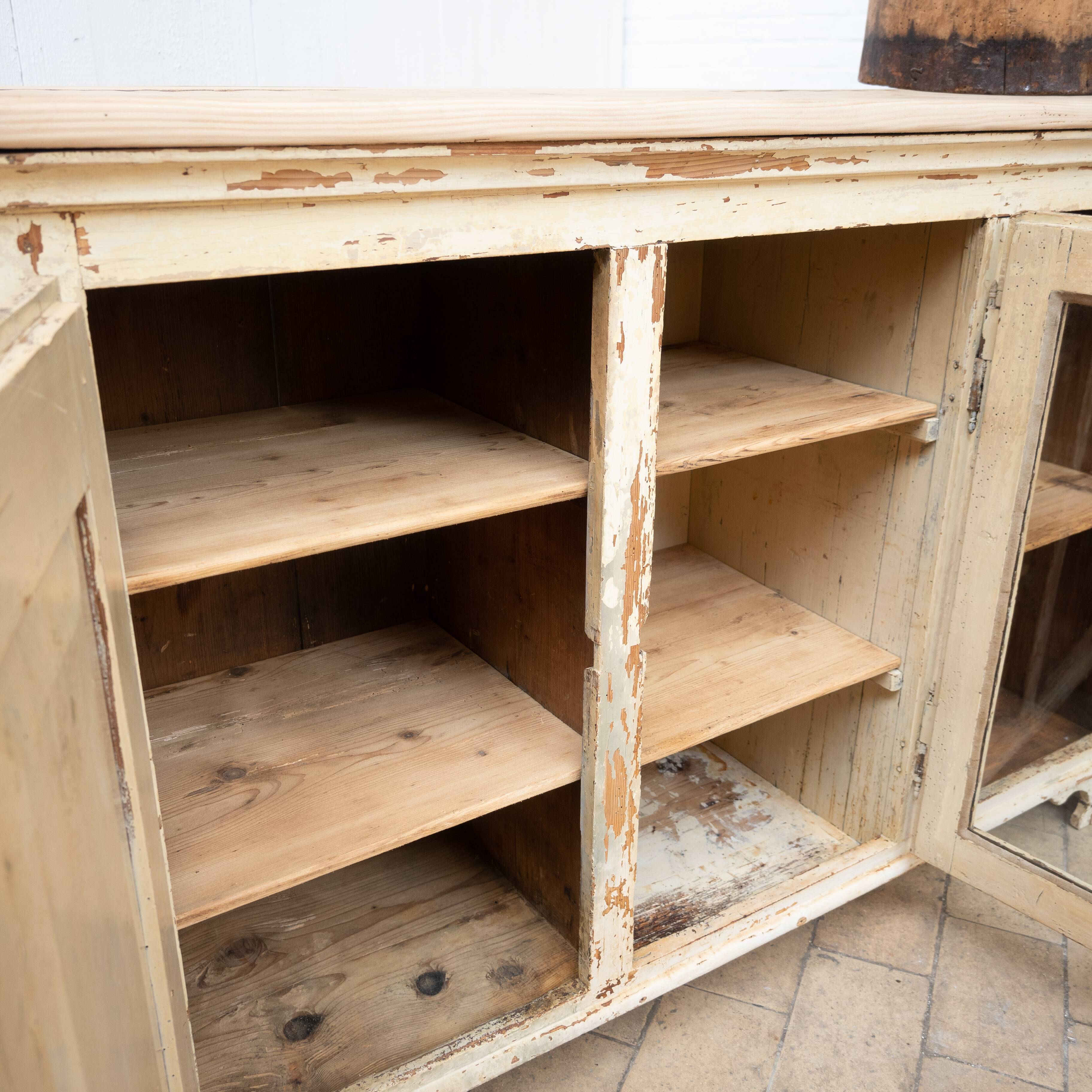 Wooden sideboard 3 doors early 20th