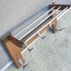 Wall-mounted entrance cloakroom in H with 5 hooks and hat racks