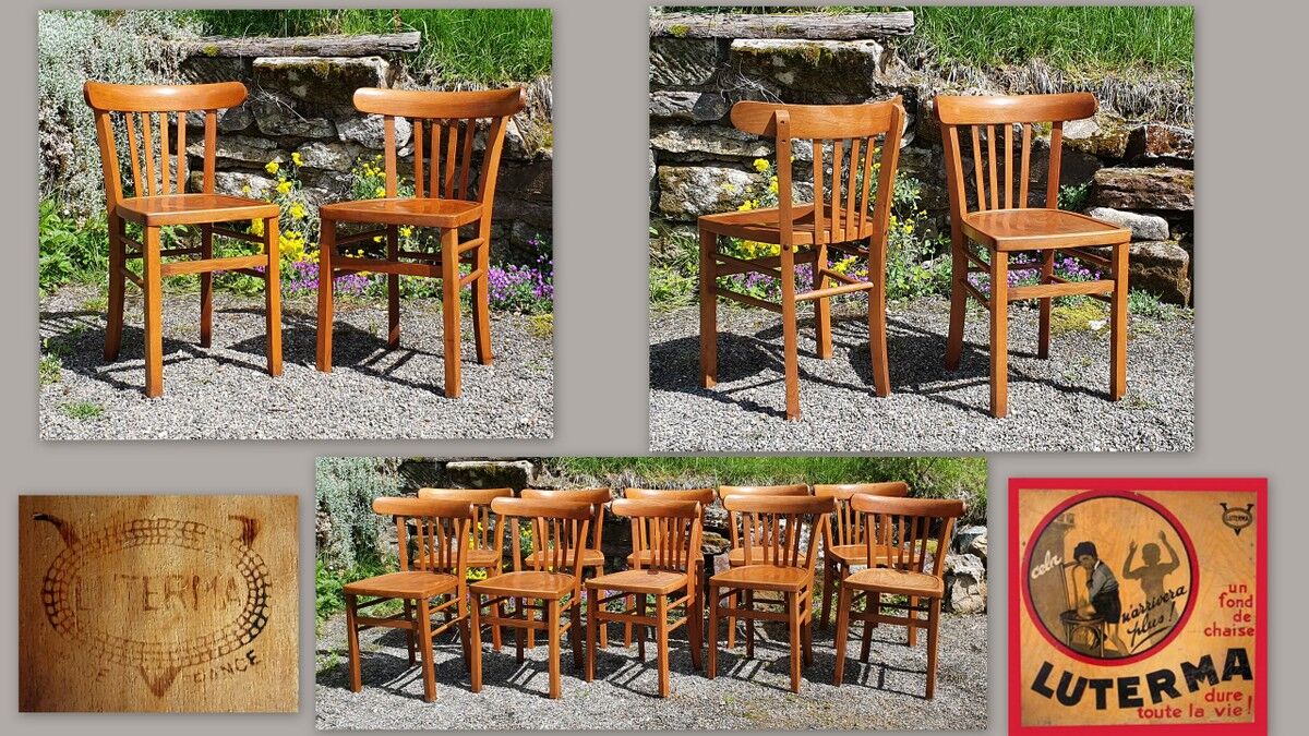 10 luterma bistro chairs 50s