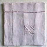 Antique pillowcase in pure linen lilac