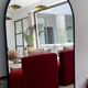 Black arch mirror 180x100 cm