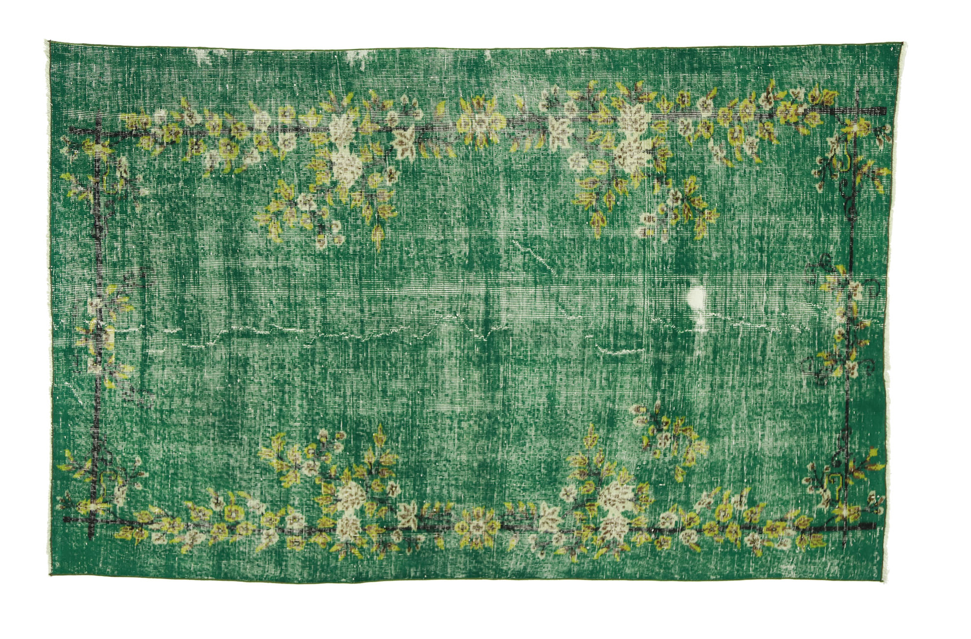 Anatolian handmade vintage rug 248 cm x 152 cm