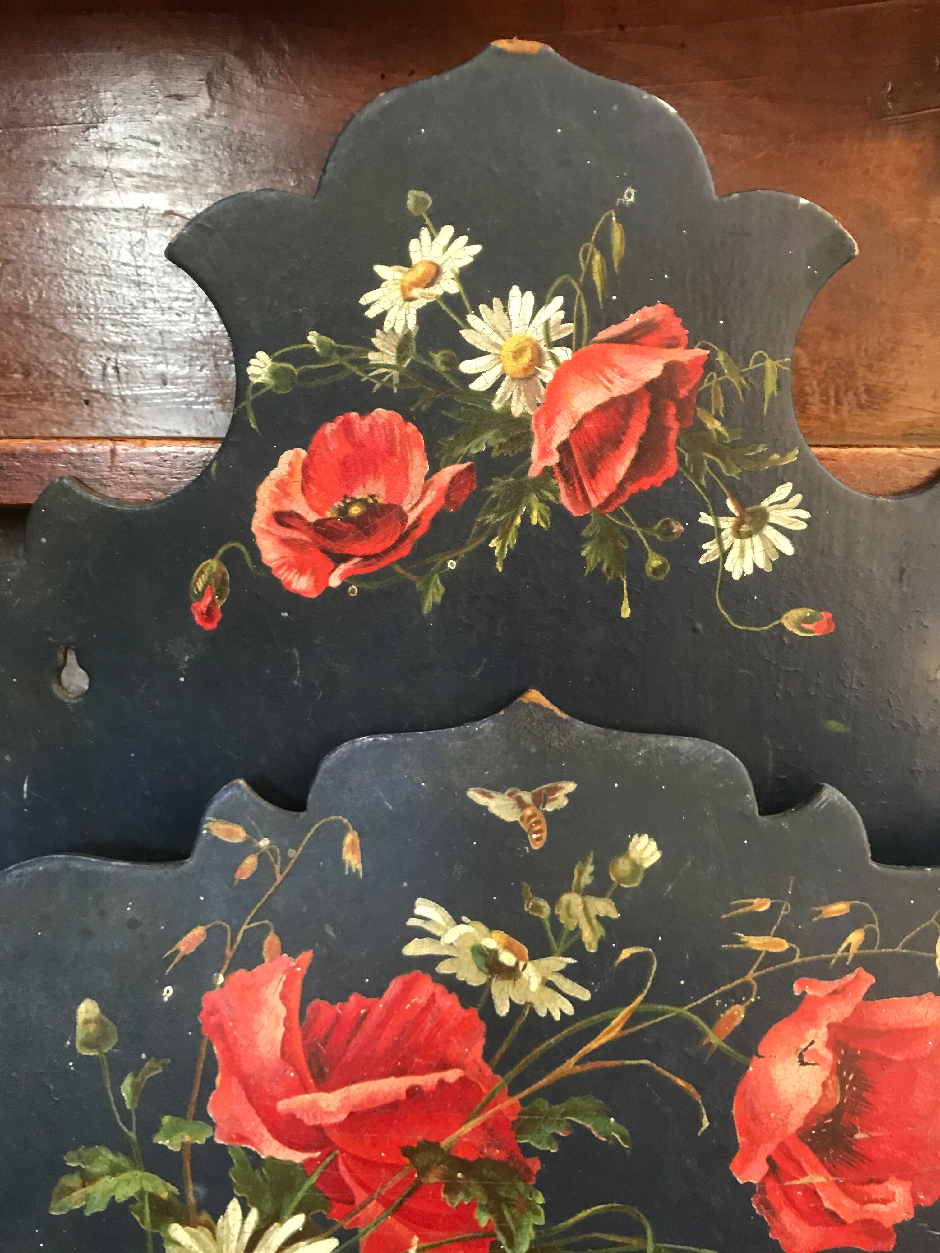 Painted cardboard wall mail carrier