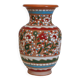 Handcrafted vase signed colorful patterned