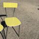 Paire de chaise Formica jaune