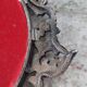 Vintage metal wall mirror 11x22cm