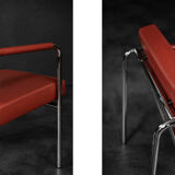 Fauteuils scandinaves bauhaus chrome