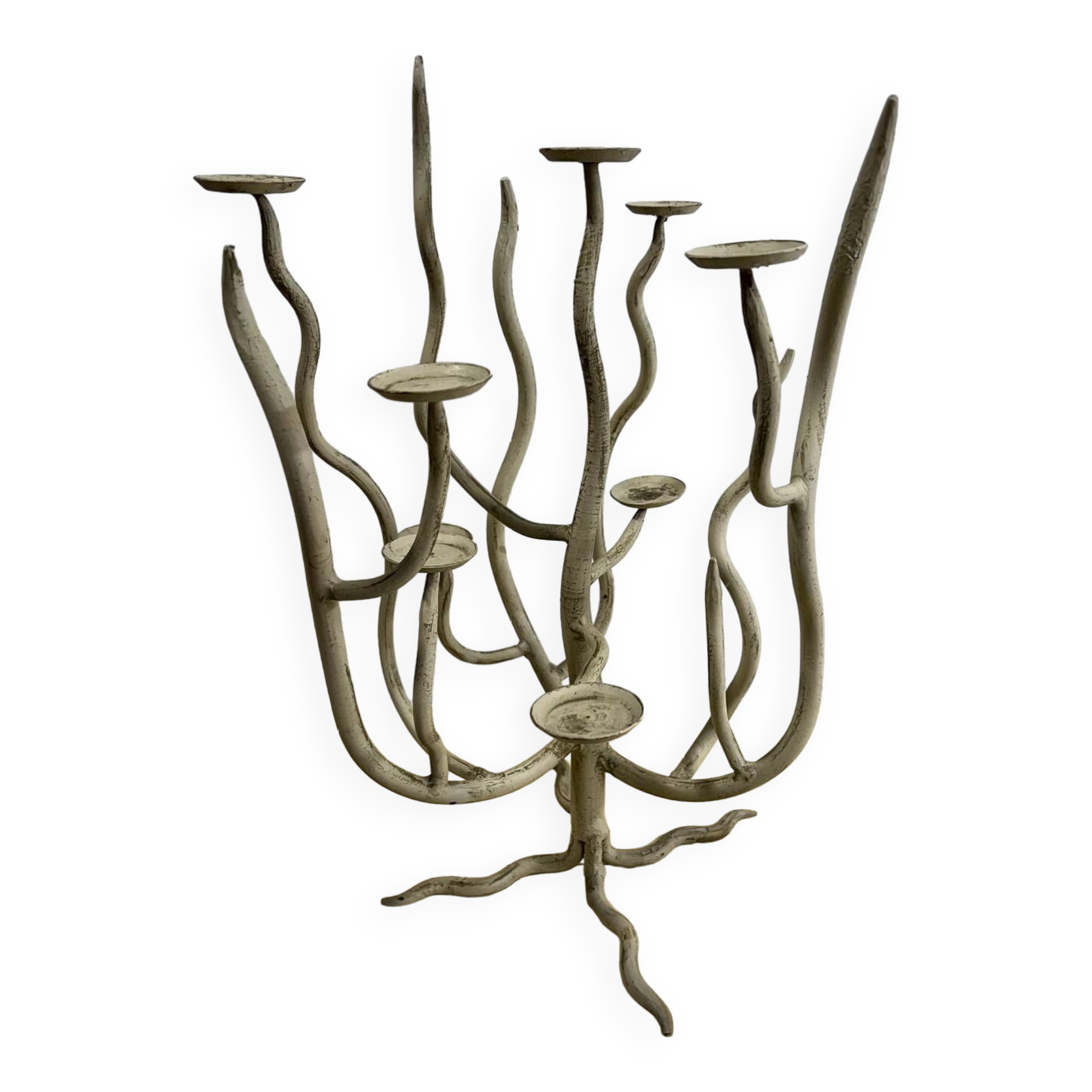 Wrought iron tree candelabra chandelier