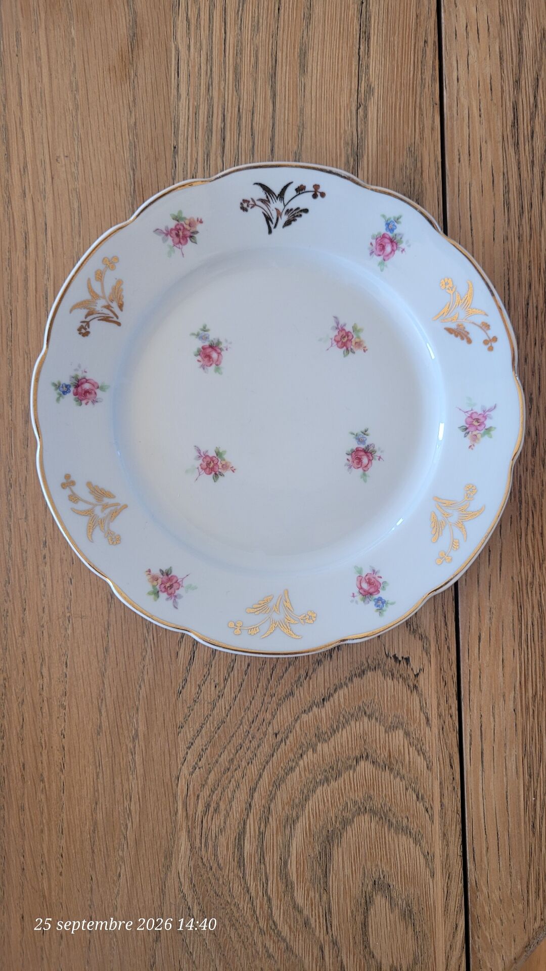 5 dessert plates in Polish porcelain