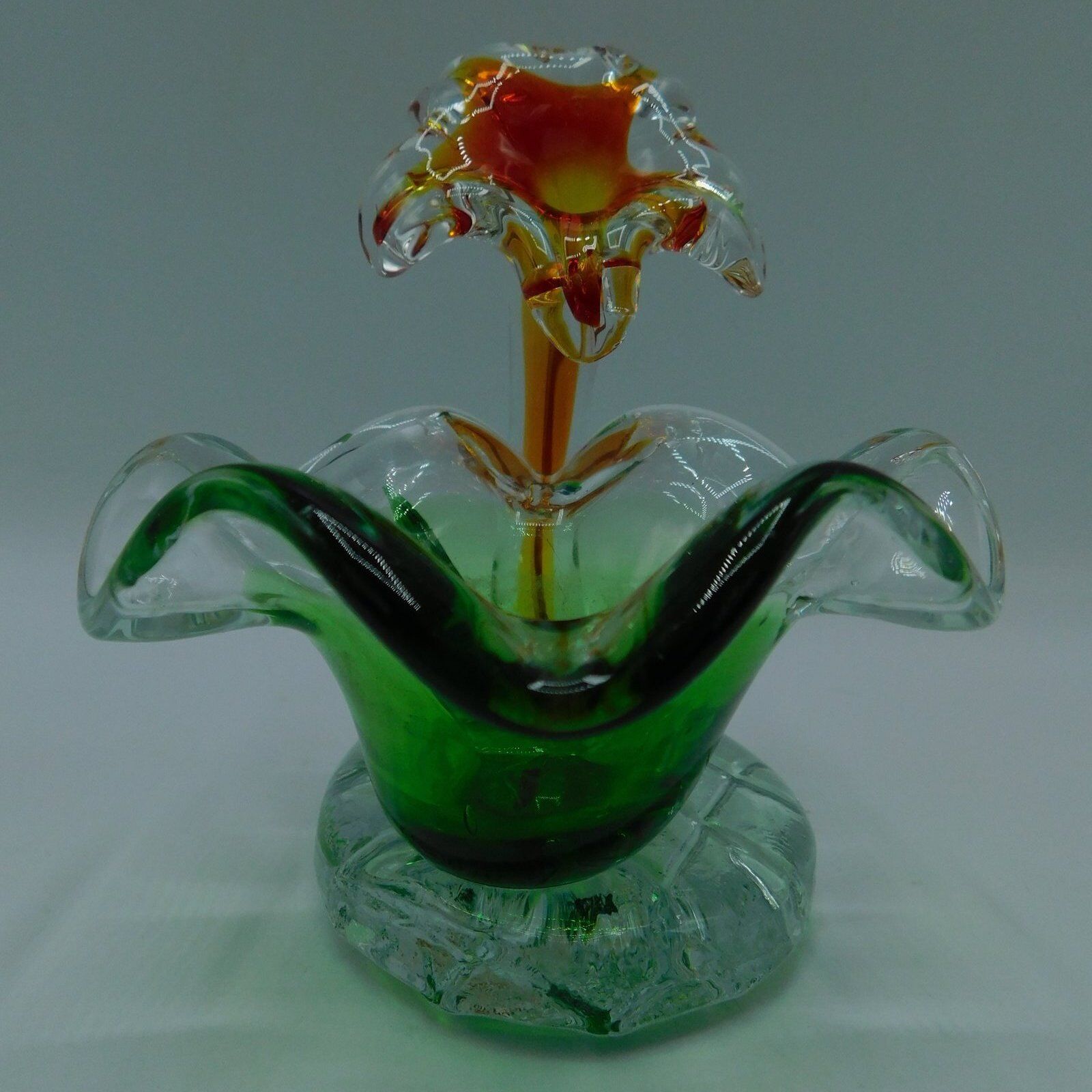 Coupelle a bijoux en verre soufflé