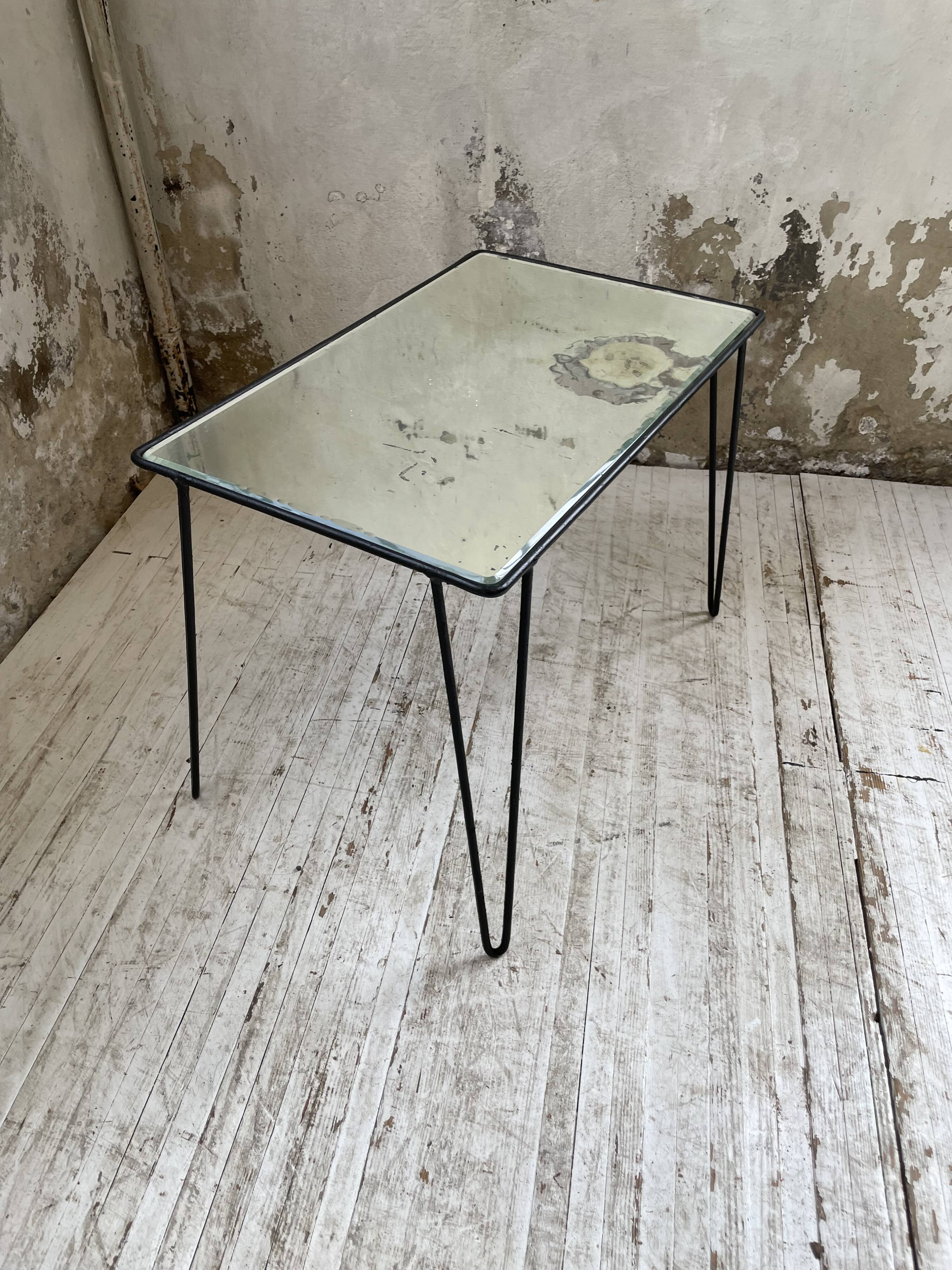 Mirrored coffee table from the 60s