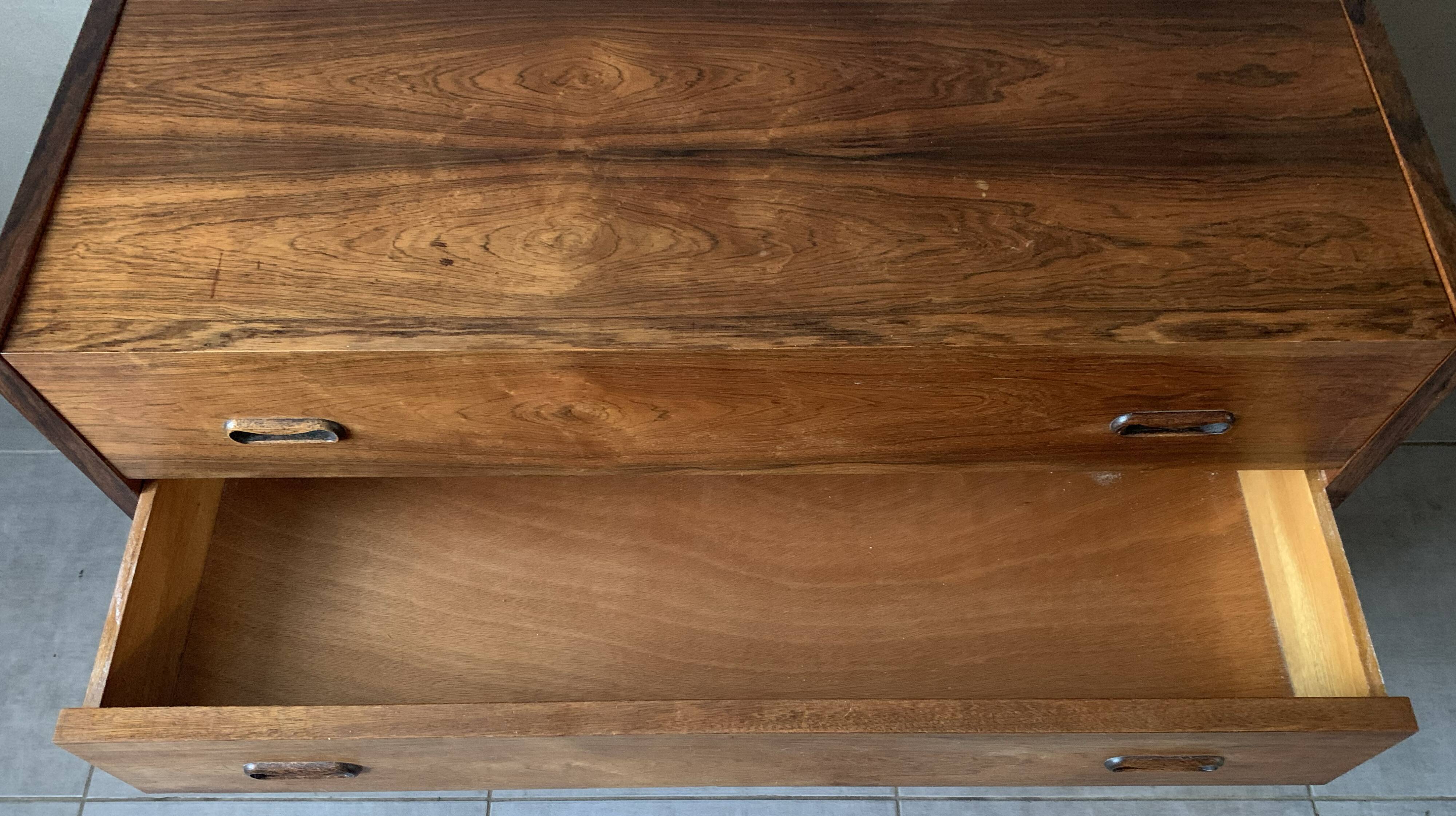 Vintage Scandinavian dressing table/dresser from the 60s in rosewood