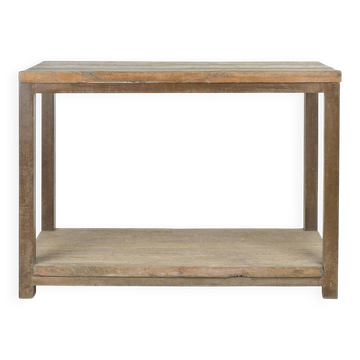 Solid wood work table