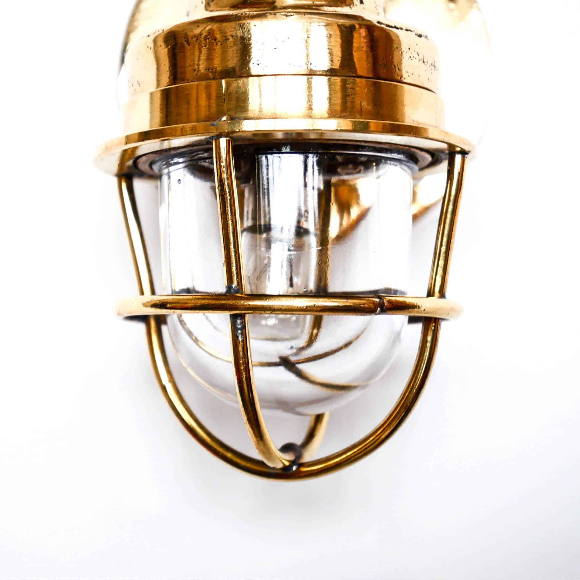 Old bronze “loupiote” wall light