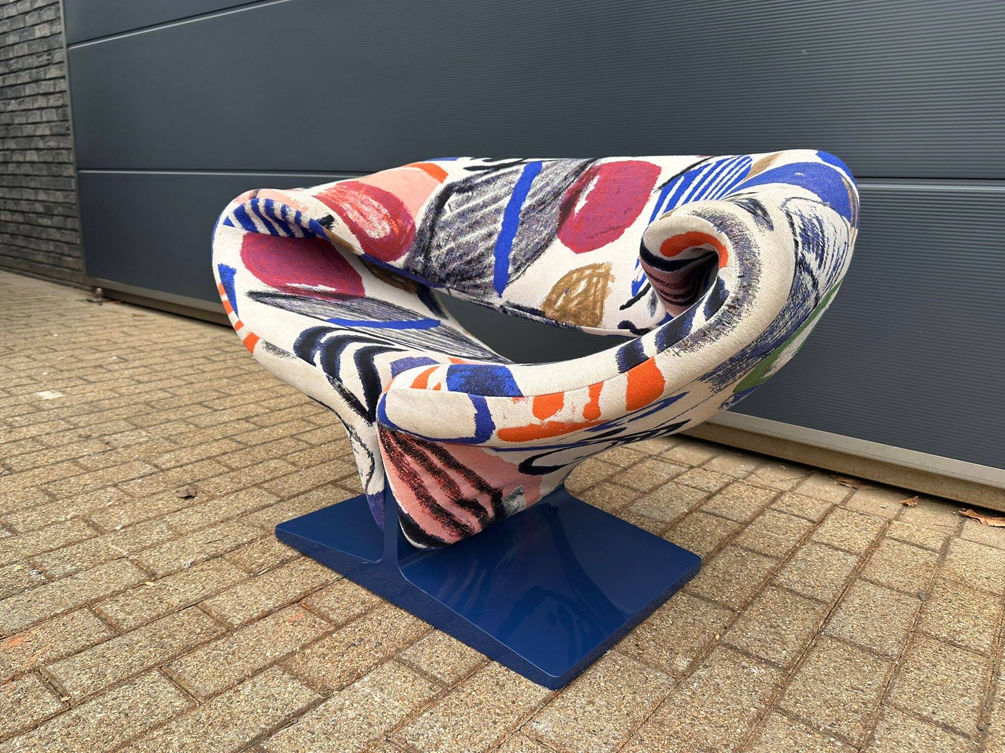 Artifort Ribbon chair by Pierre Paulin, Pierre Frey: The Painter's Canvas