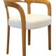 Chaise en bois et tissu