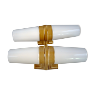 Midcentury "6060" sconces by Sigvard Bernadotte for IFÖ, Sweden. 1960's Set of 2.