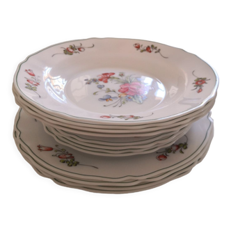 Set de 12 assiettes arcopal