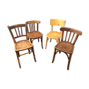 set de 4 chaises bistrot