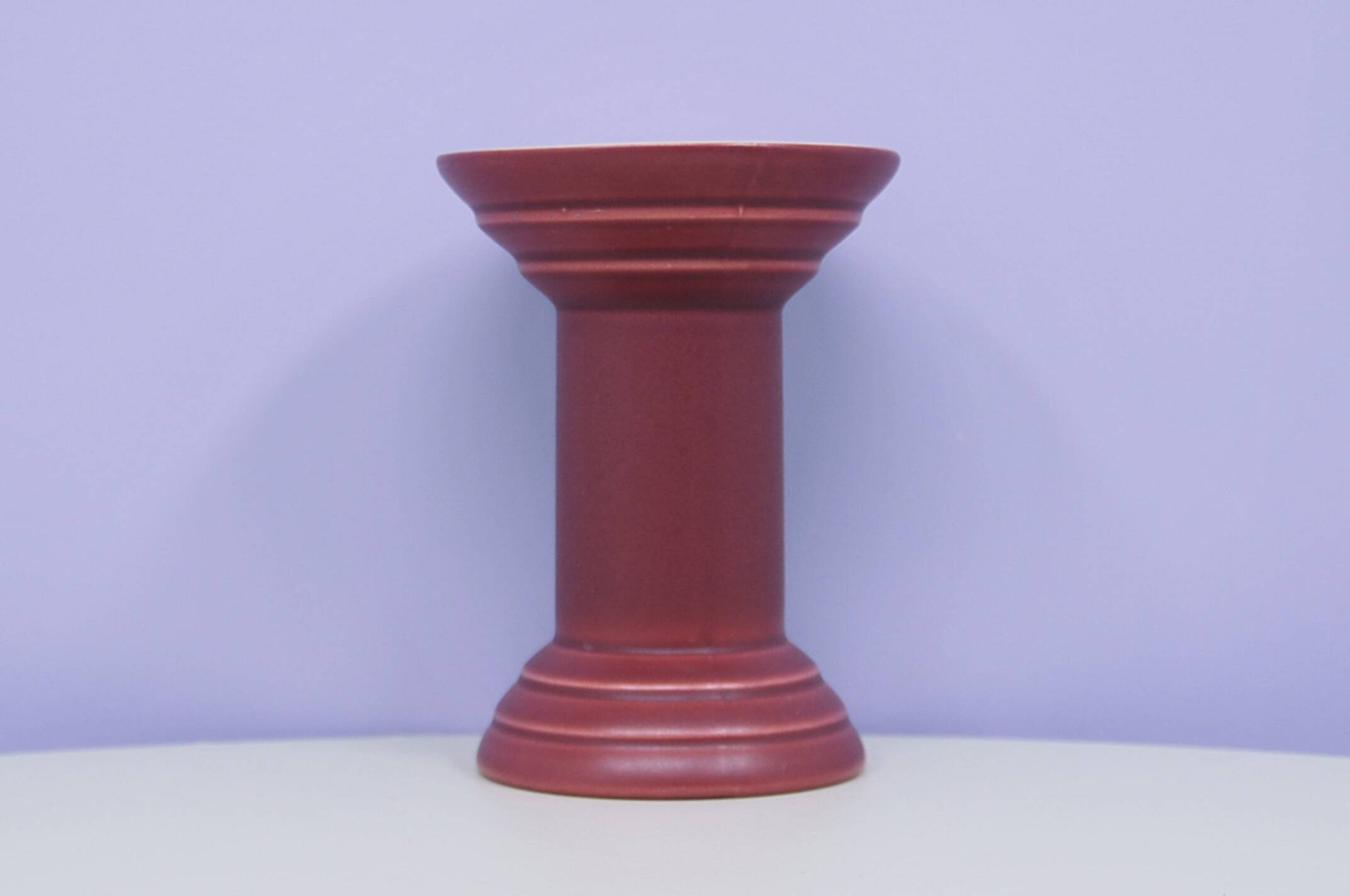 vintage burgundy vase