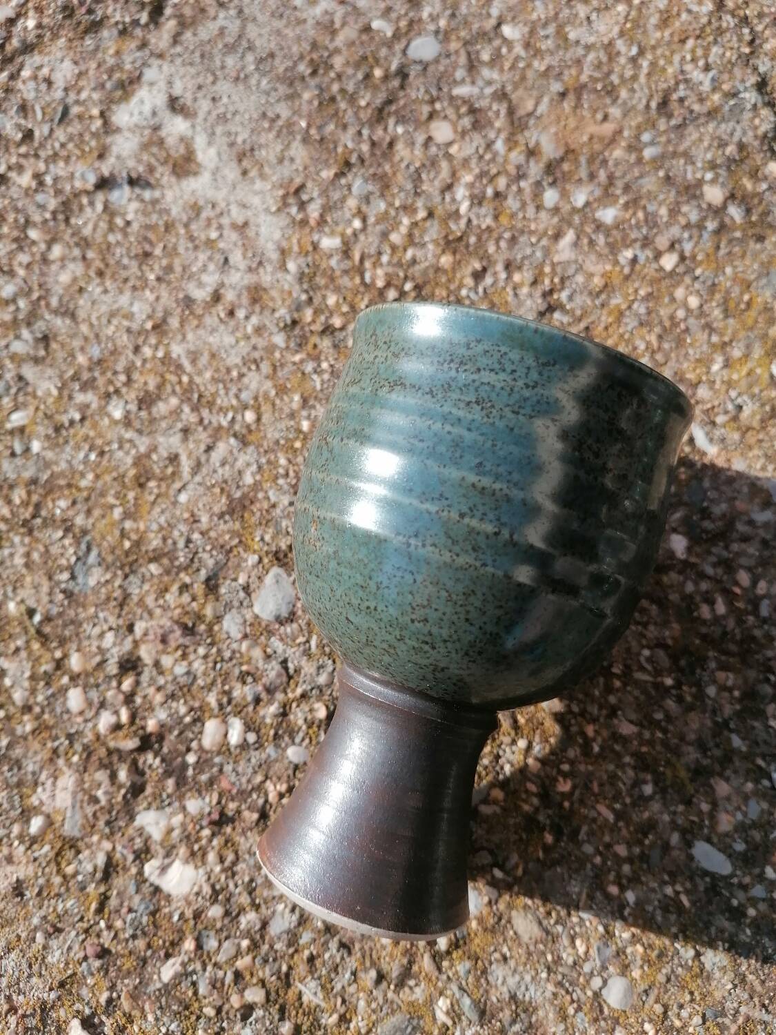 Original signed stoneware tumbler cups.