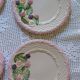Ensemble de 8 assiettes en barbotine Francesco Guarino