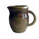 Kaki ceramic jug from Sarreguemines