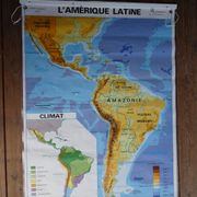 School map poster vintage Latin America Edition MDI